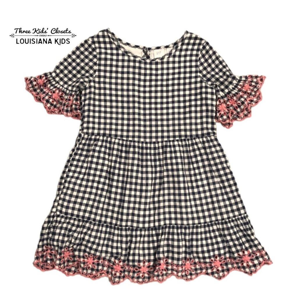 Gap Kids S (6-7Y) Sarah Jessica Parker Gingham & Eyelet Dress